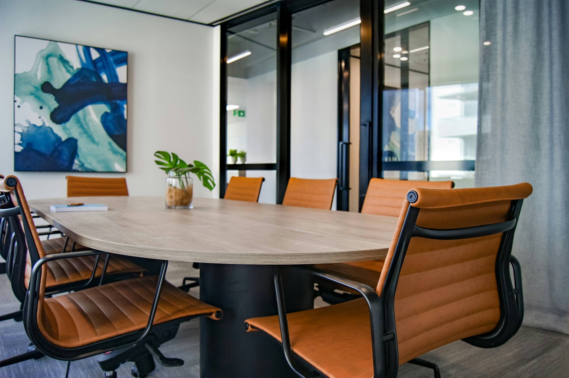 Private meeting room at our Accra office